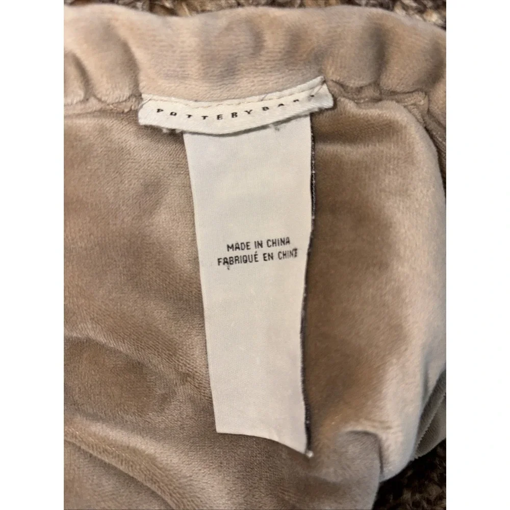Pottery Barn shades of Brown Faux Fur Throw Blanket - 50 x 60